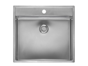 Reginox New York 50 x 40 Tapwing OKG Comfort R34774 Enkele Keukenspoelbak RVS Onderbouw - Vlakbouw - Opbouw