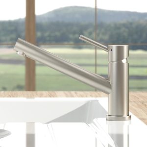 Villeroy & Boch Como Window 925700LC RVS Eenhendel Keukenmengkraan Voor Raammontage Volledig RVS