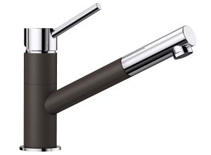 Blanco Kano-S 525043 Eenhendel Keukenmengkraan Met Uittrekbare Handdouche Silgranit Café