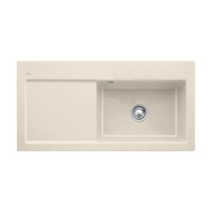 Villeroy & Boch Subway 60 XL Flat Keukenspoelbak Keramiek Ivory Vlakbouw