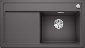 Blanco Zenar 5 S 523935 Keukenspoelbak Silgranit Rotsgrijs Inclusief Draaiknopbediening Opbouw