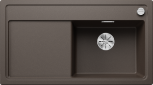 Blanco Zenar 5 S 523943 Keukenspoelbak Rechts Silgranit Café Inclusief Draaiknopbediening Opbouw