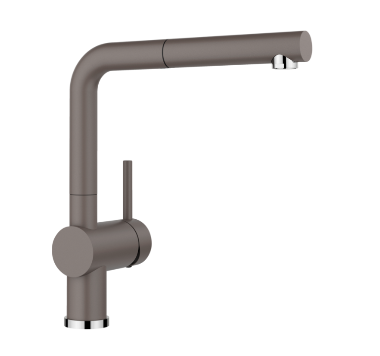 1 Blanco Linus-S 526958 Eenhendel Keukenmengkraan Silgranit Vulkaangrijs Met Uittrekbare Handdouche