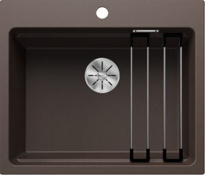Blanco Etagon 6 524548 Enkele Keukenspoelbak Silgranit Café Inclusief Rails Opbouw