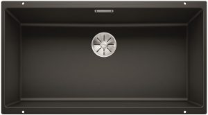 Blanco Subline 800-U 526005 Enkele Keukenspoelbak Silgranit Zwart Onderbouw