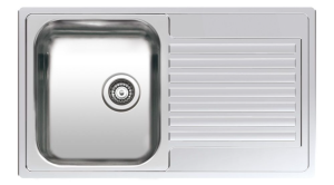 Reginox Centurio 10 OKG R23105 Enkele Keukenspoelbak RVS Omkeerbaar Opbouw