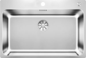 Blanco Solis 700-IF/A 526127 Enkele Keukenspoelbak RVS Inclusief Pushcontrol Bediening Vlakbouw Of Opbouw