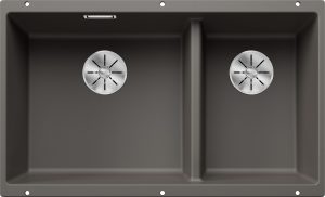 Blanco Subline 430/270-U 527350 Silgranit Vulkaangrijs Dubbele Keukenspoelbak Onderbouw