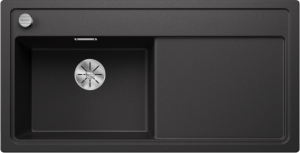 Blanco Zenar XL 6 S 523994 Enkele Keukenspoelbak Links Silgranit Antraciet Inclusief Draaiknopbediening Opbouw