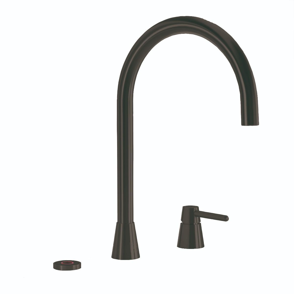 1-65-8.jpg Selsiuz By Osiris Design Cone Counter Gun Metal 350455 Met Single Boiler Van Titanium 3 in 1 Kokend Water Keukenkraan Gun Metal