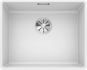 Blanco Subline 500-F 523535 Enkele Keukenspoelbak Silgranit Wit Vlakbouw