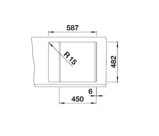 3-40.png Blanco Tipo 45 S Mini 526773 Keukenspoelbak RVS Inclusief Draaiknopbediening Omkeerbaar Opbouw