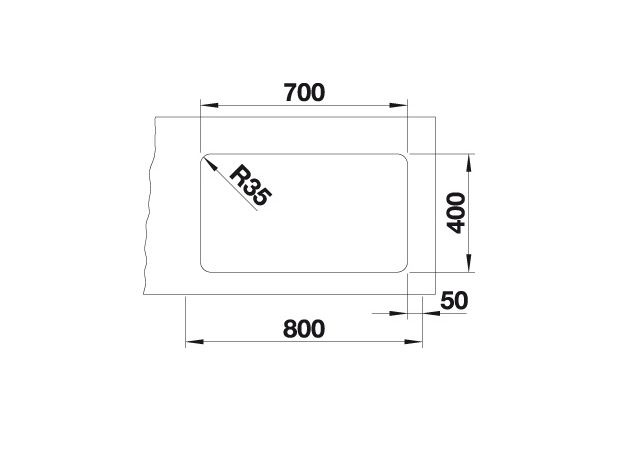 4-178.jpg Blanco Etagon 700-U 524270 Enkele Keukenspoelbak RVS Inclusief Rails Onderbouw