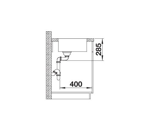 5-14-5.jpg Blanco Solis 340-IF 526116 Enkele Keukenspoelbak RVS Vlakbouw Of Opbouw