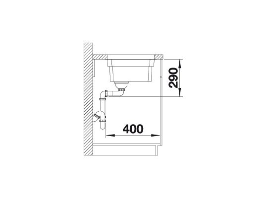 6-129.jpg Blanco Etagon 700-U 524270 Enkele Keukenspoelbak RVS Inclusief Rails Onderbouw
