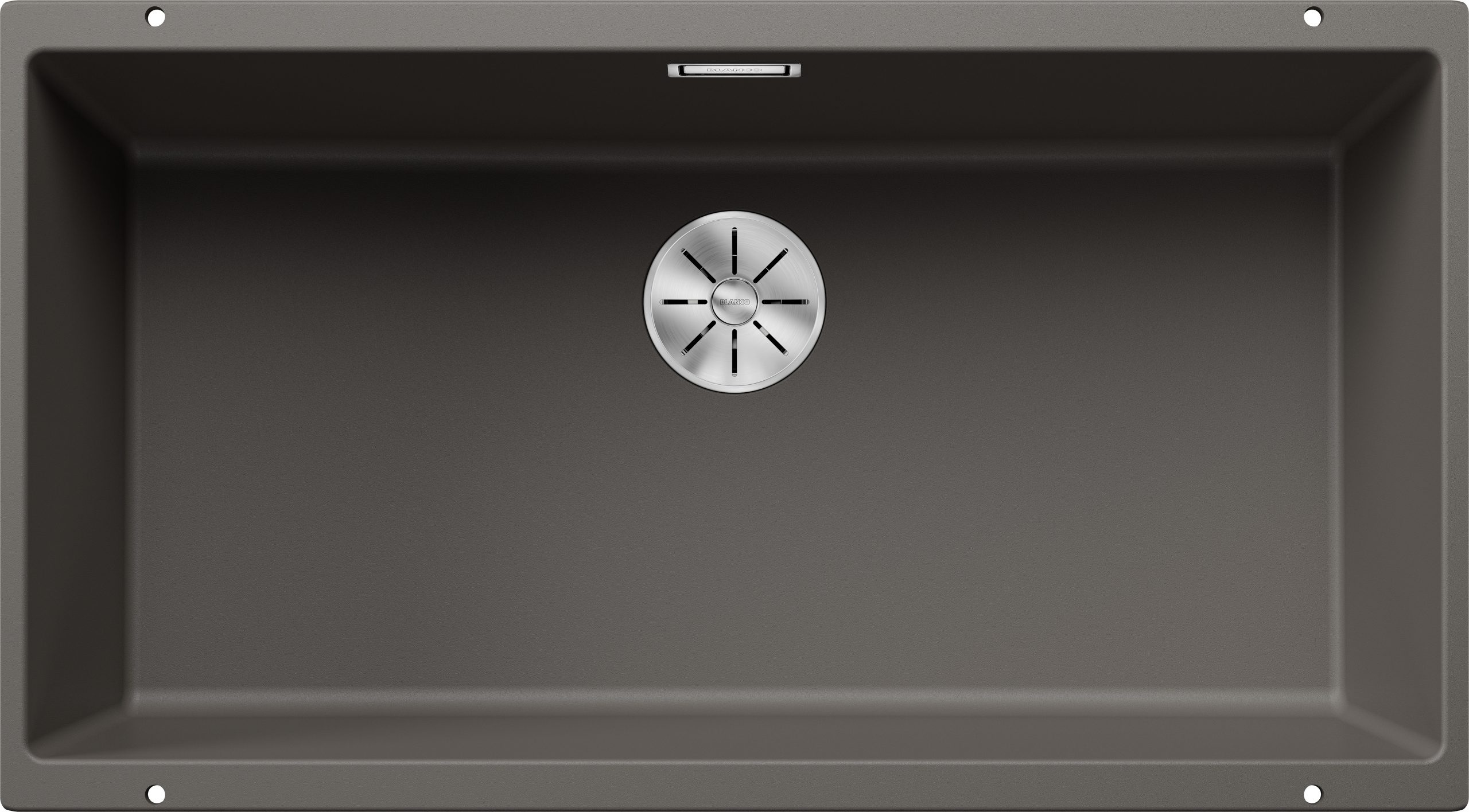 Blanco Subline 800-U 527357 Enkele Keukenspoelbak Silgranit Vulkaangrijs Onderbouw