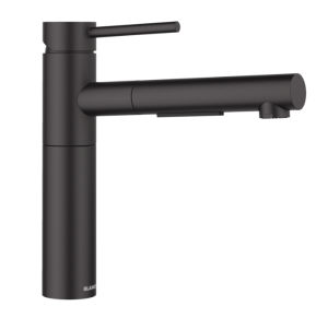 Blanco Alta-S II 527545 Eenhendel Keukenmengkraan Silgranit Zwart Met Uittrekbare Handdouche