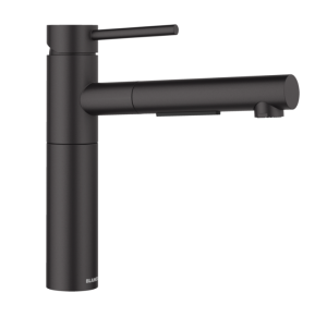 Blanco Alta-S II 527553 Eenhendel Keukenmengkraan Silgranit Mat Zwart Met Uittrekbare Handdouche