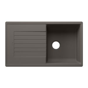 Blanco Zia 5 S 527386 Keukenspoelbak Silgranit Vulkaangrijs Inclusief Draaiknopbediening Omkeerbaar Opbouw