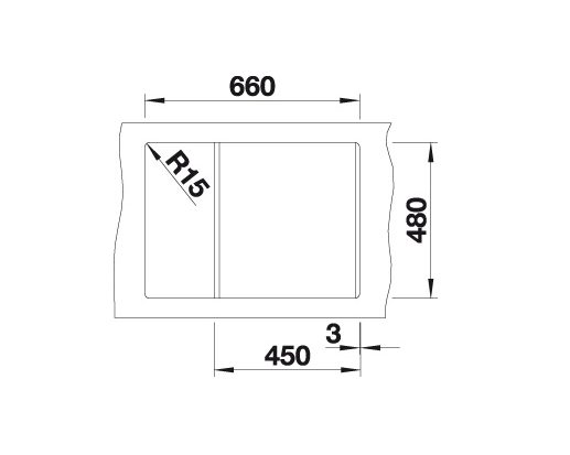 27 Blanco Metra 45 S Compact 527286 Enkele Keukenspoelbak Silgranit Vulkaangrijs Omkeerbaar Opbouw