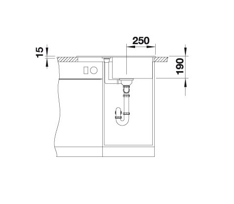 28 Blanco Metra 45 S Compact 527286 Enkele Keukenspoelbak Silgranit Vulkaangrijs Omkeerbaar Opbouw