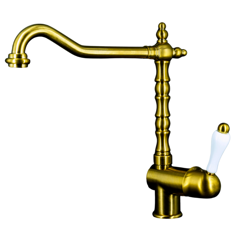 Cucina Italiano Praga Eenhendel Keukenmengkraan Nostalgisch Goud