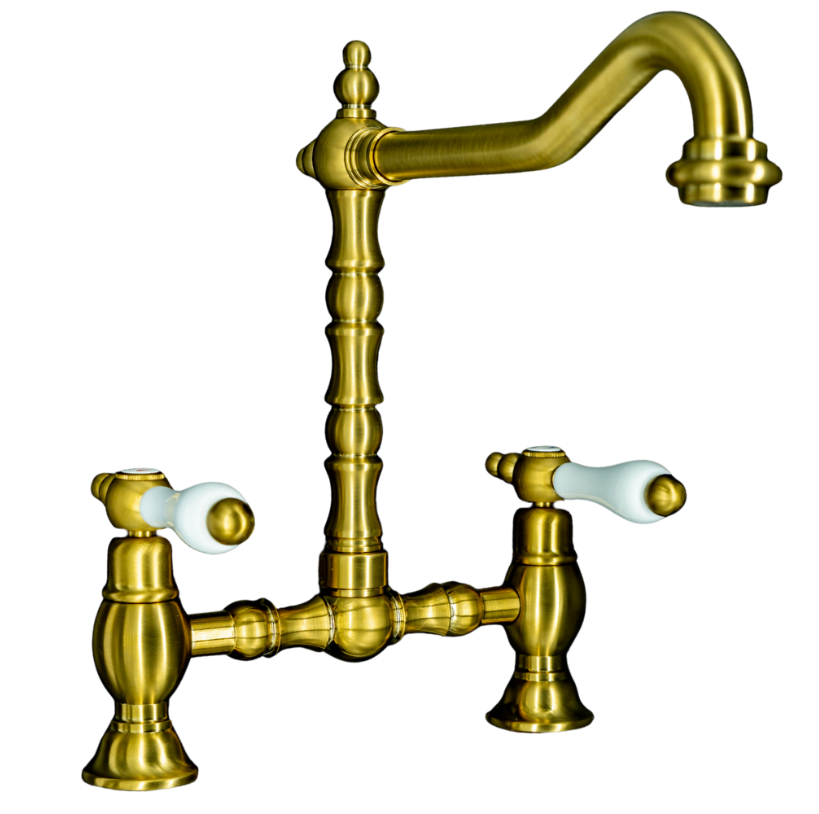 Cucina Italiano Praga Tweehendel Keukenmengkraan Nostalgisch Goud