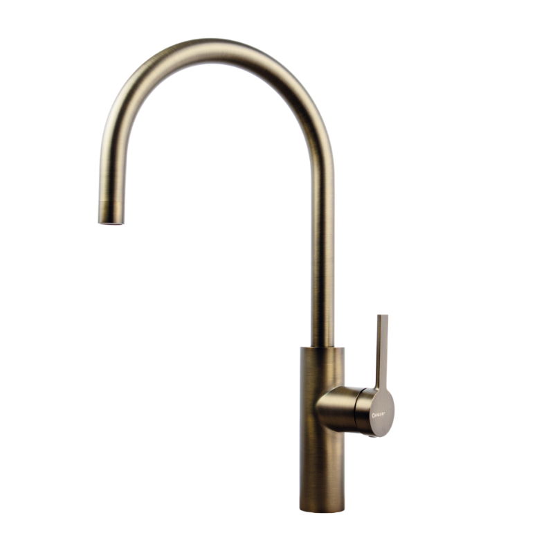 Caressi Keukenkraan CA1105MP ECO Eenhendel Keukenmengkraan Messing Patina